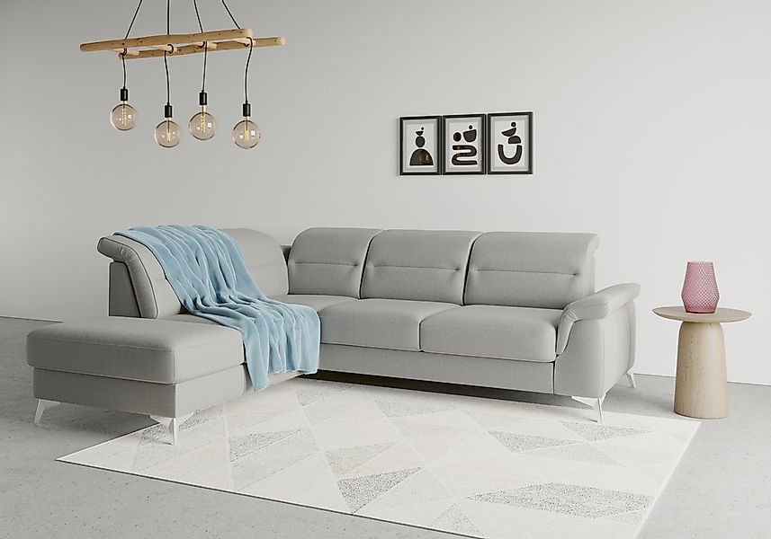 sit&more Ecksofa "Sinatra L-Form" mit Ottomane, optional mit Kopfteilverste günstig online kaufen