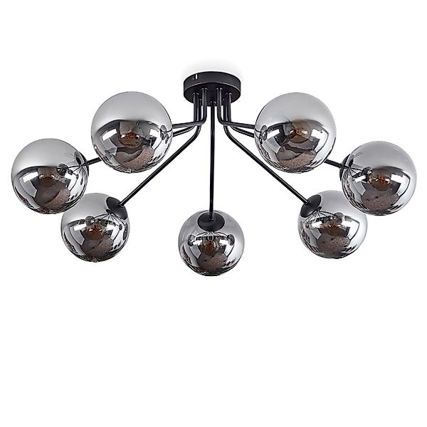 hofstein Deckenleuchte moderne Deckenlampe aus Metall/Glas günstig online kaufen