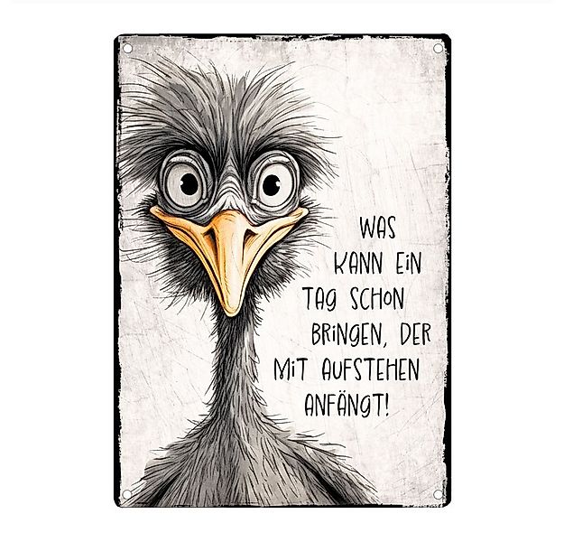 Cadouri Metallschild 'Was kann ein Tag schon bringen' Dekoschild mit Spruch günstig online kaufen