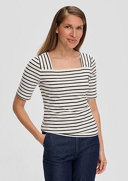 s.Oliver BLACK LABEL Kurzarmshirt T-Shirt mit günstig online kaufen