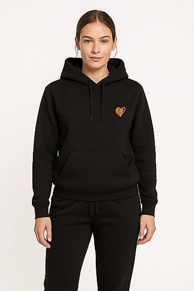 Banco Kapuzensweatshirt Damen Kapuzenpullover Love Liebe Herz Heart Sweatsh günstig online kaufen