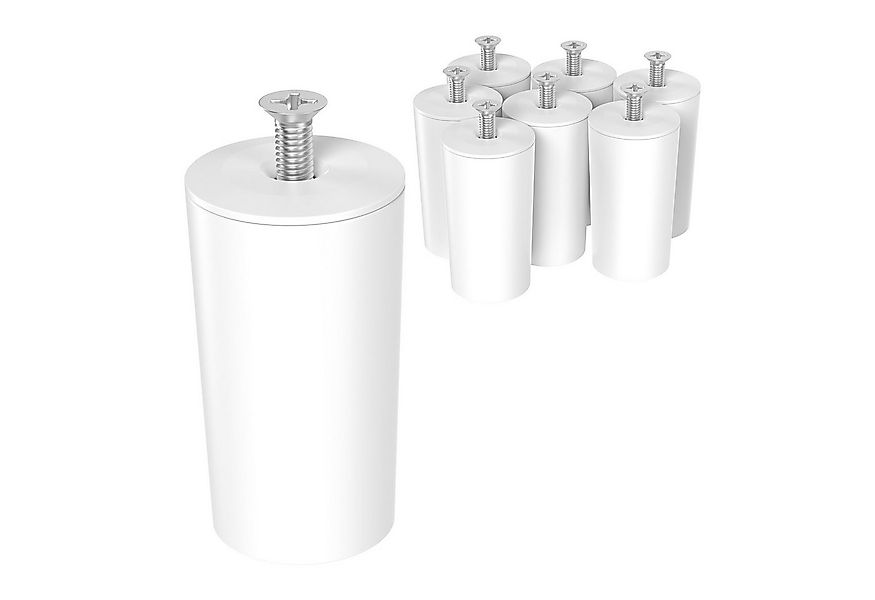 ECENCE Rollladen-Anschlagstopper 8er Set Anschlag-Puffer Weiss Stopper für günstig online kaufen