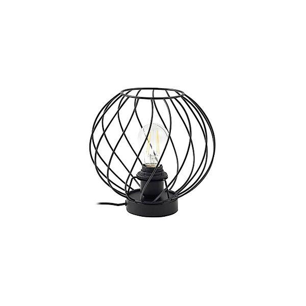 Lindby Tischlampe Danika 10030662 Modern in Schwarz aus Metall 1-flammig E2 günstig online kaufen