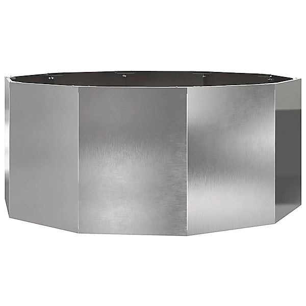 vidaXL Pflanzkübel Silber 120 x 120 x 50 cm Edelstahl 883749 günstig online kaufen
