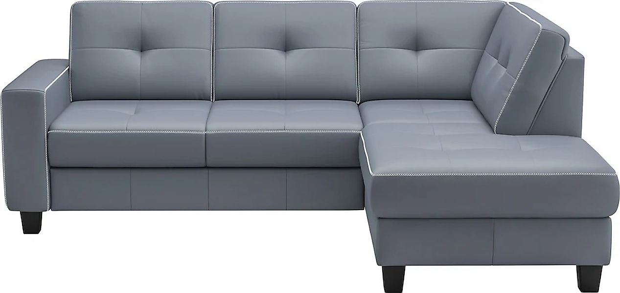 Places of Style Ecksofa "Varese", wahlweise mit Bettfunktion und Bettkasten günstig online kaufen