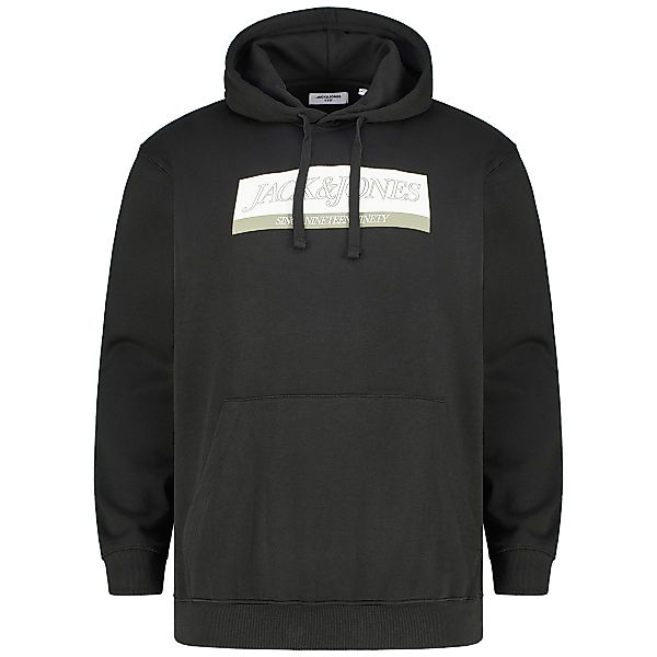 Jack&Jones Hoodie aus Baumwollmischung Farbe schwarz Größe: 6XL günstig online kaufen