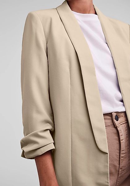 pieces Blusenblazer "PCBOSELLA 3/4 BLAZER NOOS", mit Faltendetail am Ärmel günstig online kaufen