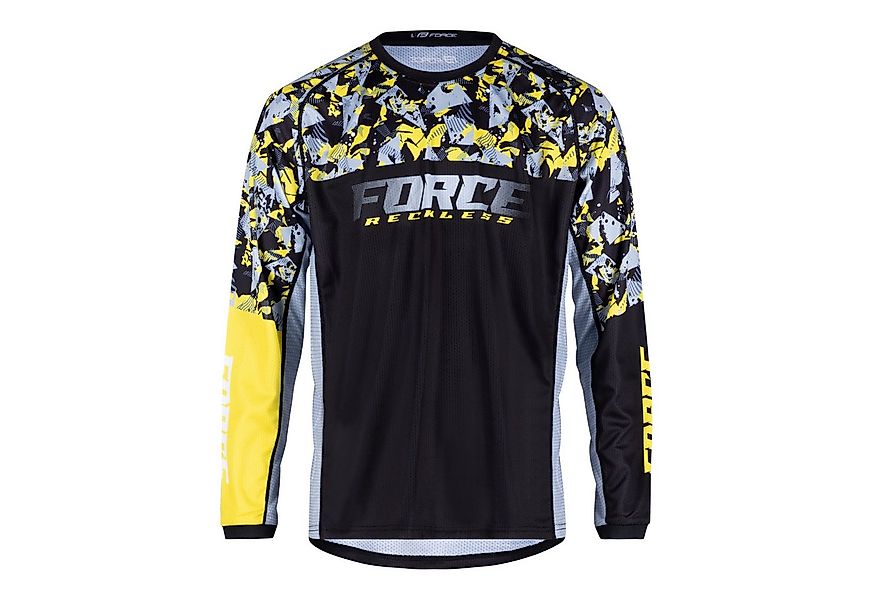 FORCE Radtrikot Force MTB Jersey Downhill Trikot Reckless Gelb günstig online kaufen
