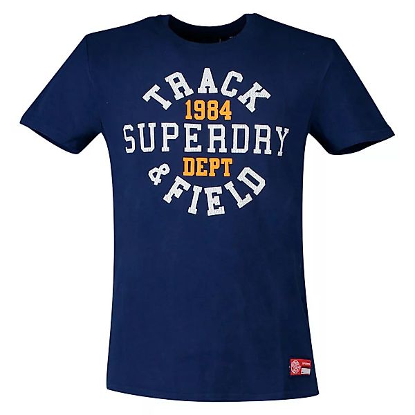 Superdry Track&field Graphic 185 Kurzarm T-shirt M Regal Navy günstig online kaufen
