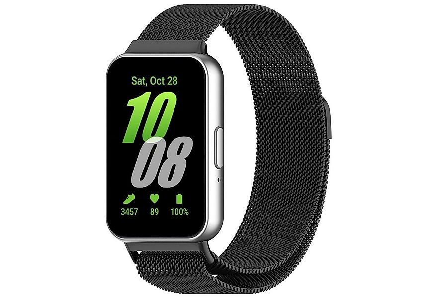 Wigento Smartwatch-Armband Für Samsung Galaxy Fit 3 Metall Stahl Mesh Armba günstig online kaufen