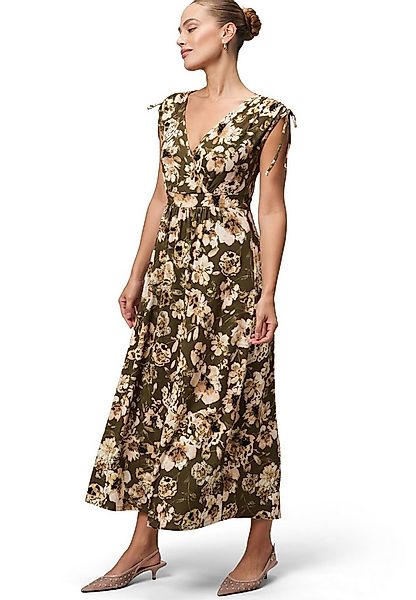 Zero Jerseykleid Damen Sommerkleid Jerseykleid mit Blumenmuster Wickeldesig günstig online kaufen
