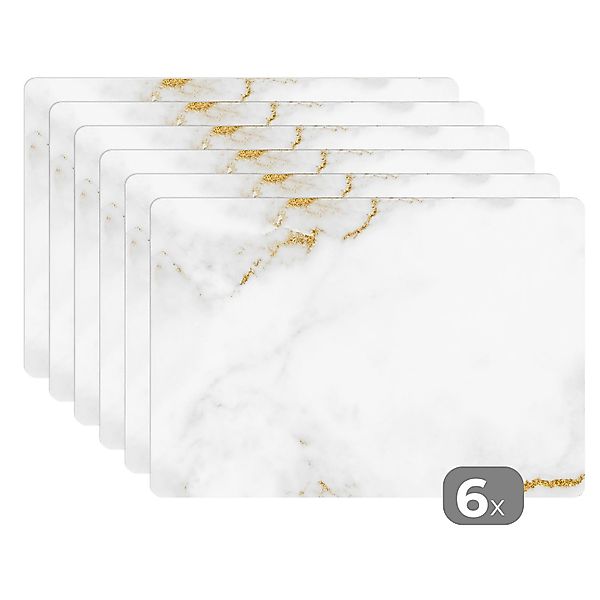 MuchoWow Platzset Marmor - Gold - günstig online kaufen