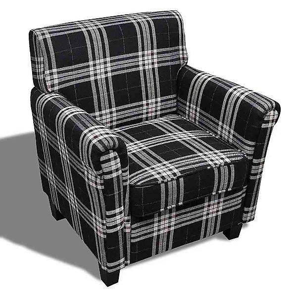 vidaXL Sessel mit Sitzpolster Schwarz Stoff 240977 günstig online kaufen