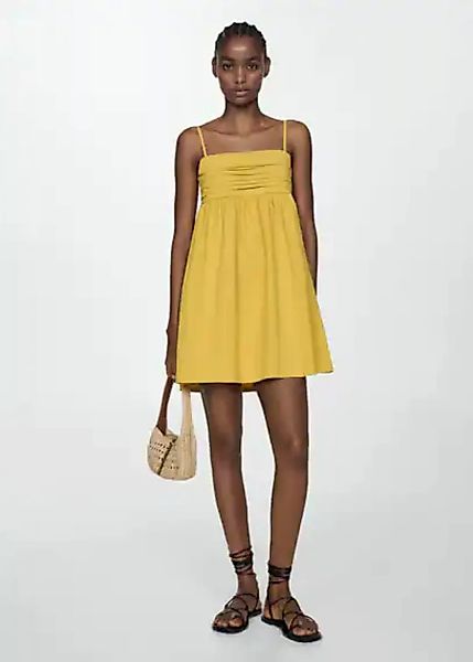 Kleid mit drapiertem Ausschnitt günstig online kaufen