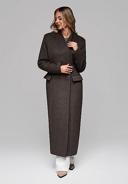 OMBRE Wintermantel Eleganter Damenmantel Langer Damenmantel in modernem Cof günstig online kaufen