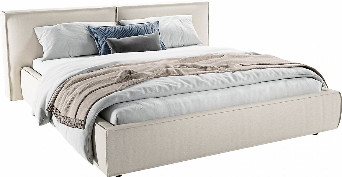 INOSIGN Polsterbett "Adrina mit Biesenoptik, Feincord und Luxus-Microfaser" günstig online kaufen