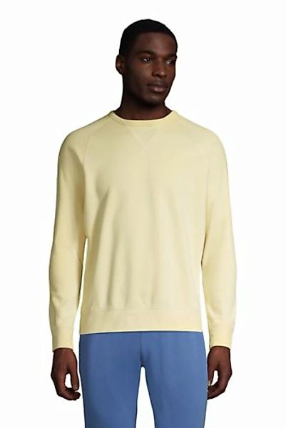 French Terry-Sweatshirt, Herren, Größe: S Normal, Gelb, Baumwoll-Mischung, günstig online kaufen