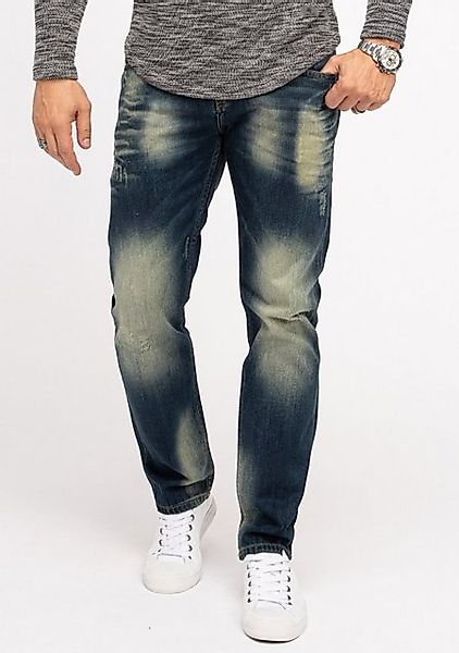 Indumentum Regular-fit-Jeans Herren Jeans Stonewashed Dunkelblau IR-502 günstig online kaufen