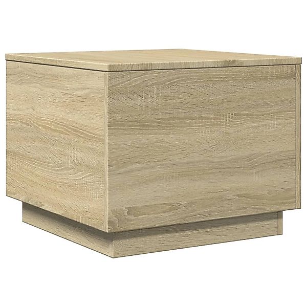 vidaXL Couchtisch mit LED-Leuchten Sonoma-Eiche 50x50x40 cm 839870 günstig online kaufen
