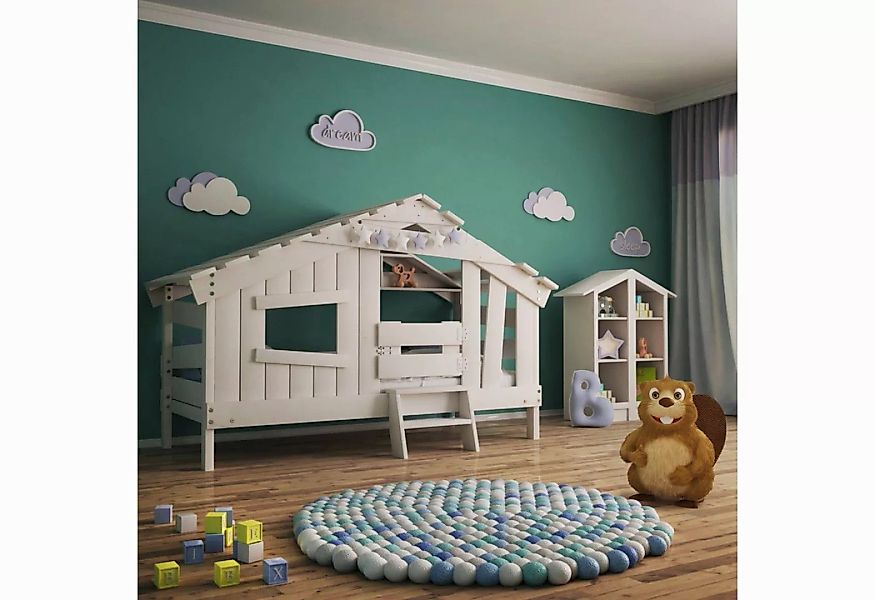 bibex Kinderbett APART CHALET Kinderbett, Jugendbett, Spielbett, creme-beig günstig online kaufen