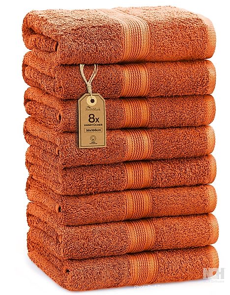 NatureMark Handtücher Handtuch 500gsm (8er-Set), 100% günstig online kaufen