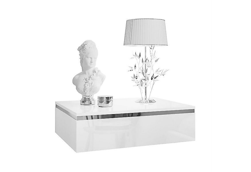 Lookway Nachttisch AURORA SILVER Hängender Nachttisch (1x Nachttisch), Brei günstig online kaufen