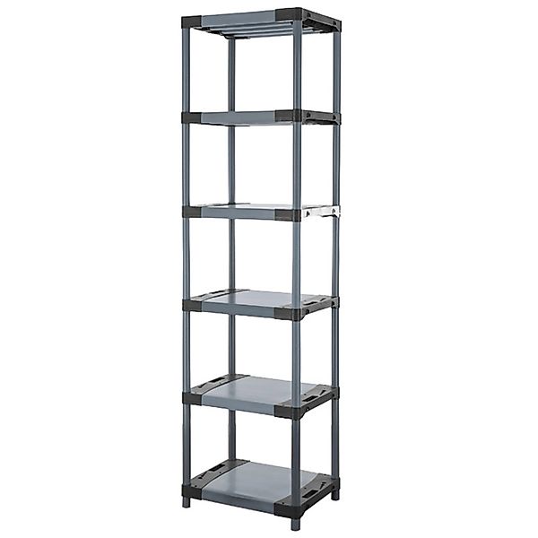 PROREGAL Kunststoffregal Grey Bear Extra-Tall HxBxT 220 x 60 x 46 cm Fachla günstig online kaufen
