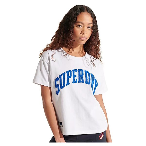 Superdry Varsity Arch Boxy Kurzarm T-shirt M Optic günstig online kaufen