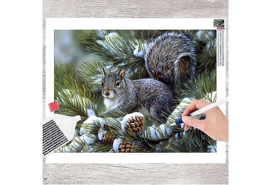 GOLDEN Kreativset GOLDEN Diamond Painting Wandspiegel Rund Acryl Mandala günstig online kaufen