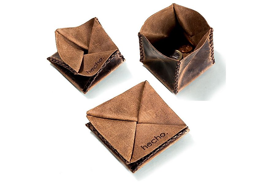 hecho. Mini Geldbörse Faltbarer Münzbeutel, Handgefertigt, Fair, Kleingeldb günstig online kaufen