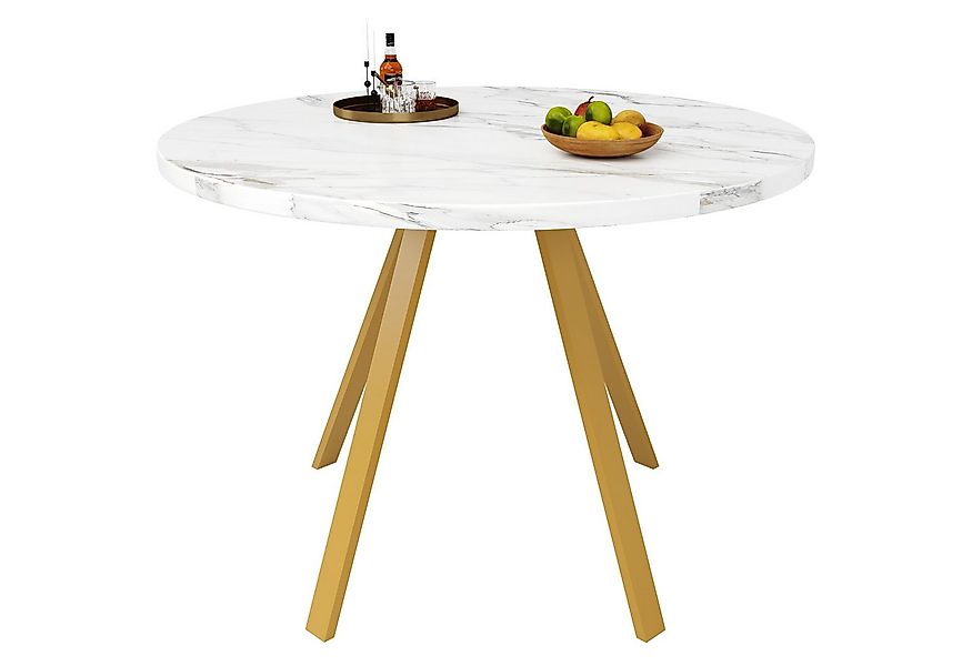 i@home Esstisch Runder Küchentisch, Rundtisch (80×80×75cm) (1 Tisch), Bis 6 günstig online kaufen