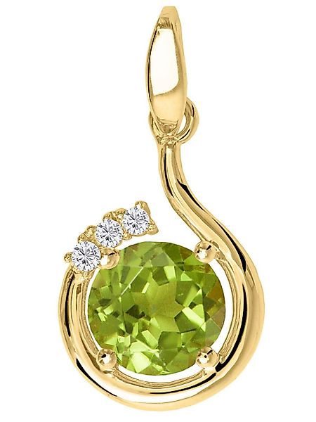 My Gold Kettenanhänger Damen Peridot Anhänger günstig online kaufen