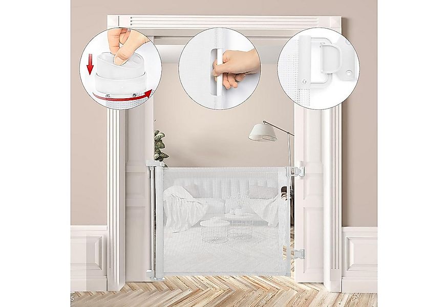 Youyijia Bettschutzgitter Treppenschutzgitter, 140 cm Babyschutzgitter, ein günstig online kaufen