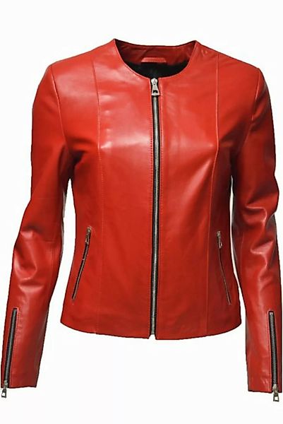 Zimmert Leather Lederjacke Linda Kragenlos günstig online kaufen