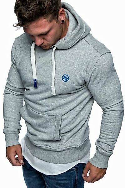 Amaci&Sons Kapuzenpullover WATERBURY Kapuzenpullover Herren Basic Kontrast günstig online kaufen