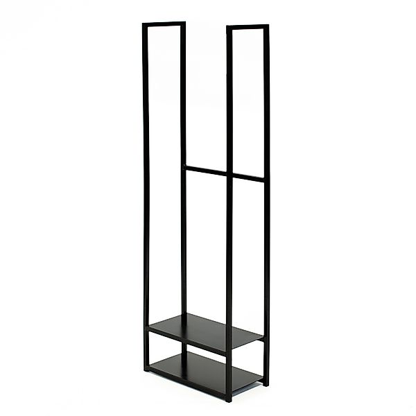 Westmann Stahl Kaminholzregal Porthos Schwarz 40x20x120 cm günstig online kaufen