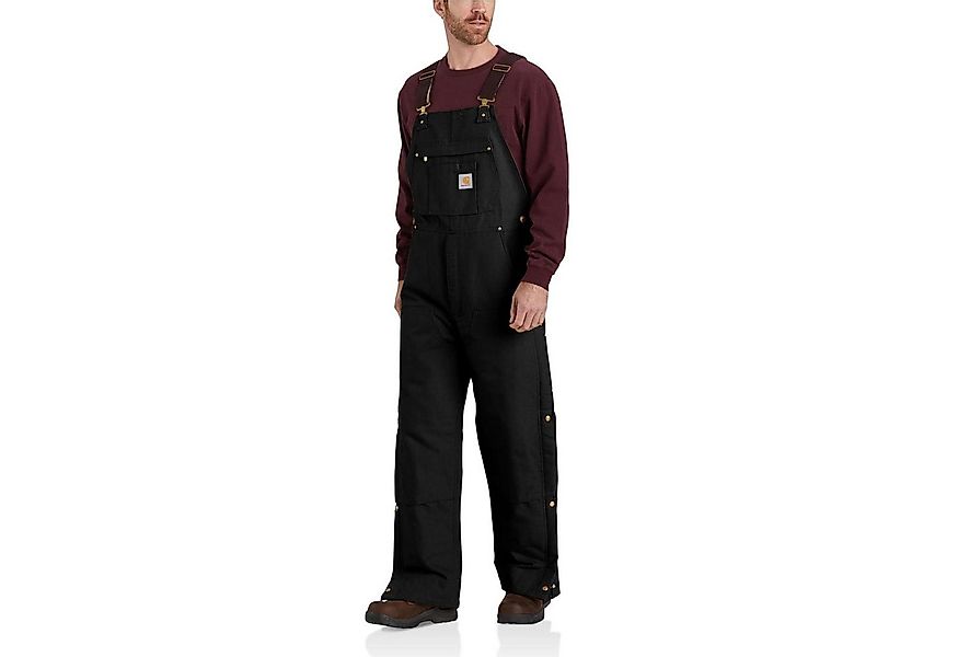 Carhartt Arbeitslatzhose FIRM DUCK INSULATED BIB (1-tlg) mit seitlichem Sch günstig online kaufen
