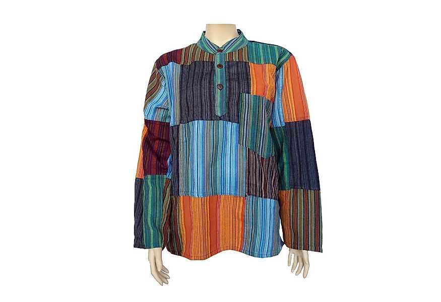 SIMANDRA Langarmhemd Patchwork Hemd Bash günstig online kaufen