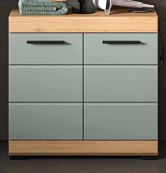 Inn.Furn Waschbeckenunterschrank Shawn (Badschrank in Salbei günstig online kaufen