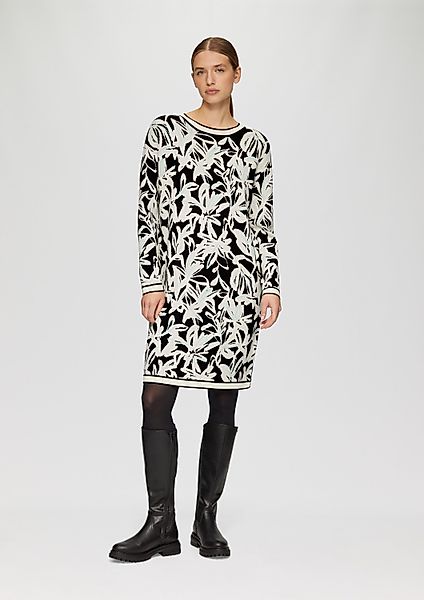s.Oliver Minikleid Kleid Strickkleid mit Intarsienmuster günstig online kaufen