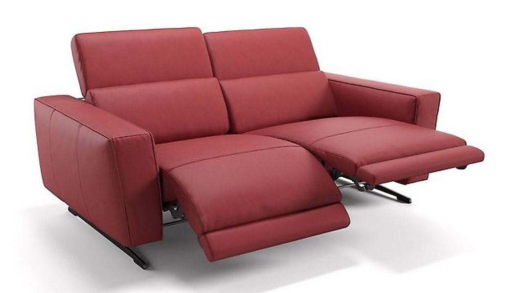 Sofanella 2-Sitzer Leder ALESSO, Relaxsofa, Designsofa, Designer Couch, Ita günstig online kaufen