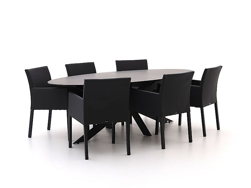 Manifesto Arzana/Furato ellips 240 cm Gartenmöbel-Set 7-teilig günstig online kaufen