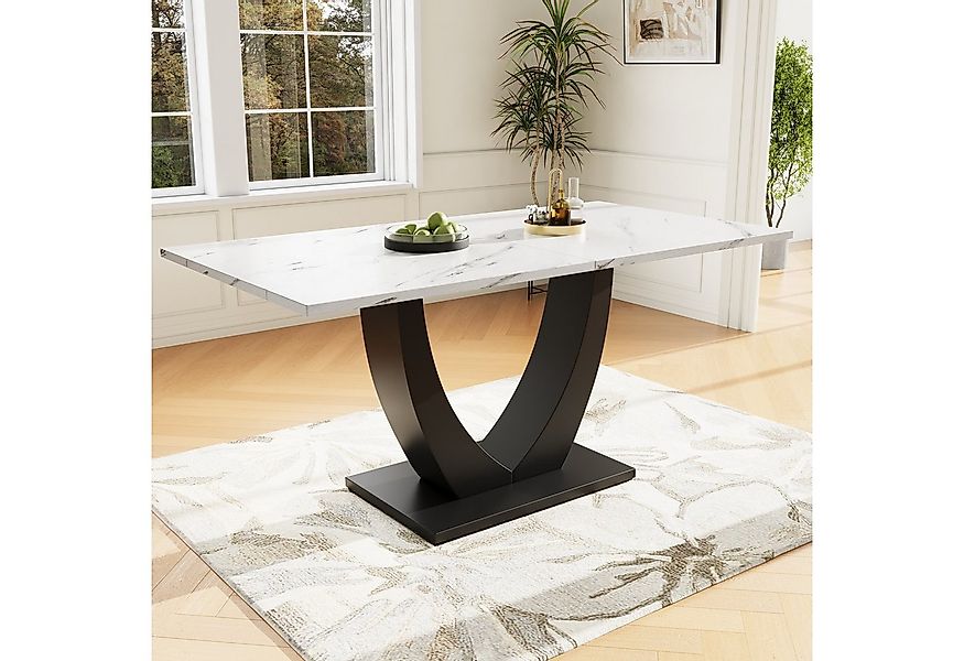 MODFU Esstisch Moderne Esstisch,Küchentisch,Esstisch-Set (140x80 cm Esstisc günstig online kaufen