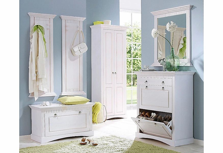 OTTO home Garderobenschrank "Rustic" aus massiver Kiefer, Breite 71 cm, Kas günstig online kaufen