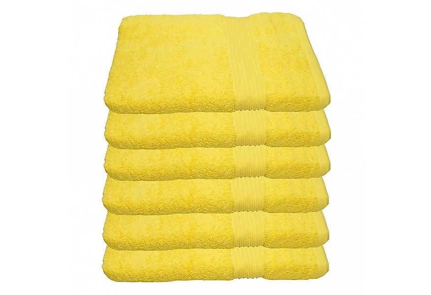 Julie Julsen Handtücher 6-Handtücher-Gelb-Handtuch 50 x 100 cm, Baumwolle ( günstig online kaufen