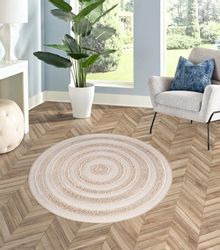 Rikmani Hochflor-Teppich Hochflorteppich Rund 160 cm günstig online kaufen