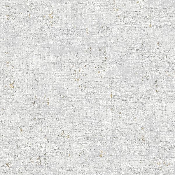 PROFHOME 396573-GU Spachtel Putz Tapete Struktur Metallic Grau Gold 0,53 m günstig online kaufen