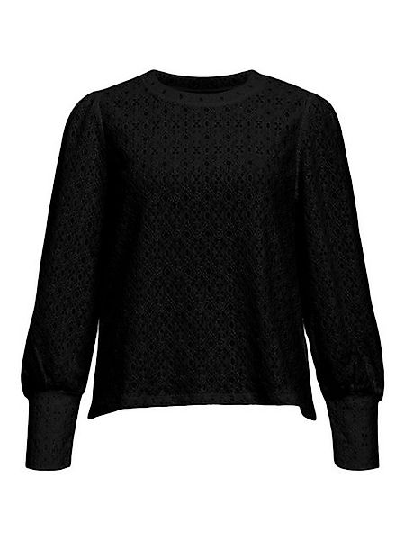 Object Langarmshirt Laila (1-tlg) Lochmuster günstig online kaufen