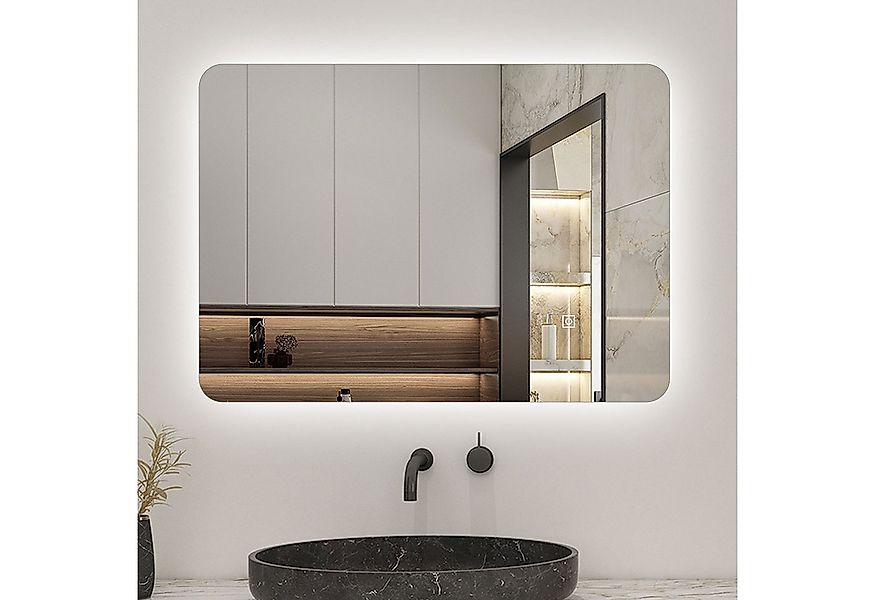 Aica Sanitär Badspiegel Badspiegel mit Beleuchtung Badezimmerspiegel rahmen günstig online kaufen