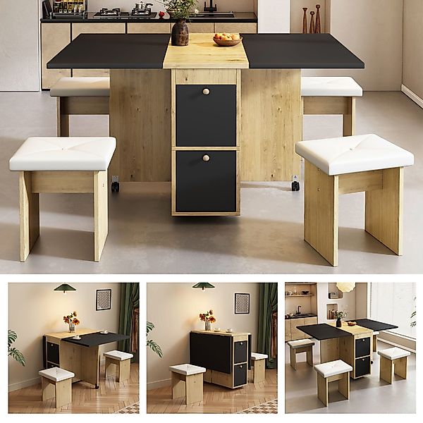 Flieks Essgruppe, (Set, 5-tlg., klappbar Tisch günstig online kaufen